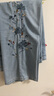 艾熙禮高檔國(guó)風(fēng)刺繡牛仔褲女夏季2025新款爆款中國(guó)風(fēng)闊腿褲顯瘦直筒褲潮 藍(lán)色 4XL /32 建議145-155斤 曬單實(shí)拍圖