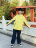 巴拉巴拉風(fēng)殼衣童裝男女童外套兒童上衣2025新款春秋裝戶(hù)外防風(fēng)衣軟殼衣潮 黃綠41113-208325105101 150 曬單實(shí)拍圖