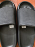 零度拖鞋男夏季新款舒適緩震回彈防滑軟彈踩屎感輕便一字涼拖鞋男 黑色 39 曬單實(shí)拍圖