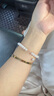 中國黃金CHINA GOLD18k金淡水珍珠手鏈女簡約手串七夕情人節(jié)禮物送女友老婆生日 【京速達(dá)】18k珍珠手鏈 曬單實(shí)拍圖