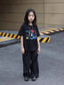 NNGZ諾諾公主夏季女童天絲休閑褲輕薄透氣兒童直筒褲洋氣百搭童裝山本 黑色【部分現(xiàn)貨】 130 cm 曬單實(shí)拍圖