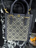 湯麗柏琦（Tory Burch）女士手提斜挎托特包87146-405 Tory海軍藍(lán) 迷你  禮物款 曬單實(shí)拍圖