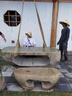 捷順行石桌石凳室外茶桌石頭桌子石桌石凳 庭院 花園戶外天然家用茶臺 精美小石凳一個 曬單實(shí)拍圖