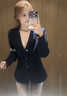 CTOX服飾低腰卷邊彈力牛仔短褲女2025年夏季新款辣妹顯瘦包臀短褲休閑 藍(lán)灰色 M 96-105斤 曬單實(shí)拍圖