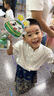 寶貝亨亨;BABY HH男童夏季短袖馬面裙漢服套裝2025新款兒童高級新中式古裝國風(fēng)唐裝 黑金色 薄款 110 曬單實(shí)拍圖