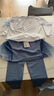 優(yōu)優(yōu)1點（Yoyo one）女童運動套裝春秋瑜伽訓(xùn)練球服秋季跑步網(wǎng)球服速干羽毛球兒童秋裝 19575白色+2183藍色【速干套裝】 150 150cm 曬單實拍圖