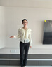 伊婭莎職業(yè)西褲男女高端商務(wù)西裝褲顯瘦彈性正裝褲銀行免燙上班工作褲子 黑色女褲 L 曬單實拍圖