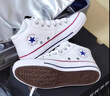 匡威（Converse）官方 莫爾登All Star男女板鞋中幫帆布小白鞋A00812C A00812C 37.5 曬單實拍圖