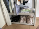 柚公館白色自由組合服裝架多功能家用衣物收納架子簡(jiǎn)易組裝衣物收納架子 三層高138cm【皓月白】 長(cháng)50cm寬30cm 曬單實(shí)拍圖