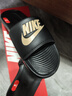 耐克男子緩震休閑一字拖秋季室內(nèi)拖鞋官方NIKE VICTORI CN9675 006黑/金屬色/黑 42.5 曬單實(shí)拍圖