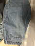 Gap男裝2025春季新款純棉搭扣松緊挺括無彈中腰錐形牛仔褲長褲720852 淺色水洗 L (175/84A) 亞洲尺碼 曬單實拍圖