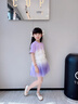 小豬彼特女童蛋糕裙夏季薄款兒童2025新款夏裝短裙大童半身裙網(wǎng)紗蓬蓬裙子 4398紫色【防走光內(nèi)襯】 130 cm 曬單實(shí)拍圖