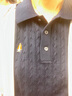 Hush Puppies【商場(chǎng)同款】女士秋季款純棉舒適簡(jiǎn)約大氣針織POLO衫 墨藍色 M 曬單實(shí)拍圖