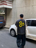 FPA哈蘇線白色運(yùn)動印花T恤夏季復(fù)古寬松休閑圓領(lǐng)撞色線條短袖男女款 灰色 L 曬單實(shí)拍圖