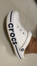crocs卡駱馳洞洞鞋貝雅卡駱班輕便耐磨一腳蹬休閑鞋|205089 白/深藍(lán)-126 41 /42(260mm) 曬單實(shí)拍圖