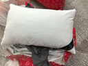 南極人（Nanjiren）宿舍枕頭 枕套+枕芯組合裝純色枕芯套酒店枕軟枕單人整頭低中高枕 深邃灰【熱賣(mài)款】 48cm *74cm【枕套+低枕芯600g】一只裝 曬單實(shí)拍圖