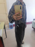 日著游塵藍(lán)長(zhǎng)袖印花襯衫女士2025年新款秋季小眾氣質(zhì)寬松短款上衣 游塵藍(lán) S 曬單實(shí)拍圖