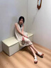 爾山集美拉德綁帶兩穿厚底舒適涼鞋女度假風(fēng)復(fù)古軟底配裙子一字帶涼拖 杏色 37 曬單實拍圖