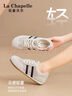 拉夏貝爾女鞋板鞋女夏季薄款網(wǎng)面百搭軟底徳訓(xùn)鞋子女-6628-2 米色  40  曬單實拍圖