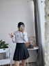 歐貝汐黑色半身裙女百褶裙2025新款高腰a字半裙夏春秋季灰色小個(gè)子短裙 黑色 M 【建議90-105斤】 曬單實(shí)拍圖