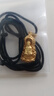 中國黃金（CHINA GOLD）菩薩黃金吊墜足金觀音男款黑繩紅繩項(xiàng)鏈618送老婆618送女朋友禮物 【收藏級(jí)】火焰觀音 約2.1g【默認(rèn)黑繩】 曬單實(shí)拍圖