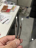 芳齡正品不銹鋼眉夾斜口拔毛鉗鑷子眉夾胡子胡須白頭發(fā)腋毛小夾子美妝 芳齡正品 斜口+平口 曬單實(shí)拍圖