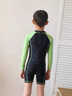 WATERTIME/水川 兒童游泳衣夏男童中大童男孩男寶連體長(cháng)袖專(zhuān)業(yè)泳裝 8 曬單實(shí)拍圖