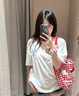 美職棒（MLB）官方旗艦 男女情侶裝短袖25夏季新款上衣后背仿牛仔老花半袖服T恤 紐約洋基隊(duì)0953/象牙色 XL 180/100A 曬單實(shí)拍圖