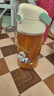 膳魔師（THERMOS）兒童水杯壺膳魔師tritan吸管杯男女學生小熊貓420ml黃 曬單實拍圖