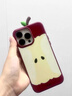 小莓介細閃粉紅蘋(píng)果立體葉子適用蘋(píng)果16promax手機殼iphone15創(chuàng  )意16pro高級感15全包14pm小眾13pro保護套 細閃立體葉子紅蘋(píng)果 iPhone 15 Pro Max 曬單實(shí)拍圖