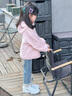 巴拉巴拉童裝兒童外套男女童寶寶上衣2025新款春秋裝搖粒絨抗靜電連帽休閑 夢幻粉60316 110 曬單實拍圖