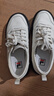 FILA 斐樂官方楊冪同款女鞋摩登帆布鞋水母鞋休閑鞋子 豆腐白-TA 37.5 曬單實(shí)拍圖