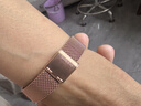 卡西歐（CASIO）女表sheen系列鋼帶蜜桃金藍寶石鏡面石英日韓表學生送女友禮物 SHE-4540CGM-4A +藍色定制皮帶 曬單實拍圖
