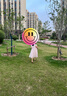 英氏（YEEHOO）女童連衣裙兒童公主裙中大童裝裙子主持宴會(huì)晚禮服夏 淺粉  120  曬單實(shí)拍圖