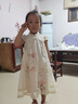 史努比女童連衣裙2025新款洋氣杏色中國風(fēng)時尚童裙夏季小女孩氣質(zhì)旗袍裙 國色天香 110 建議身高101-110cm 曬單實拍圖