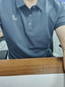 伯希和（Pelliot）戶外速干polo衫商務(wù)T恤男女速干衣夏季短袖翻領(lǐng)半袖11421507藍(lán)L 曬單實(shí)拍圖