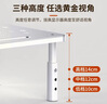 NVV顯示器增高架 筆記本支架臺(tái)式電腦顯示器托架 桌面收納架子 辦公桌面鍵盤收納架底座置物架NP-14白 曬單實(shí)拍圖