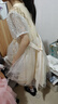 G.DUCKKIDS小黃鴨連衣裙女童花童蓬蓬紗兒童禮服公主裙女孩主持人鋼琴演出服 香檳色 160 尺碼13~14歲【150-160cm】 曬單實(shí)拍圖