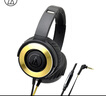 鐵三角（Audio-technica）WS550IS 便攜式重低音頭戴耳機 立體聲 手機耳麥 黑金 WS550iS 曬單實拍圖