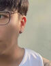BJYLS999足銀耳釘女可愛卡通養(yǎng)耳洞耳環(huán)兒童洗睡不用摘純銀耳骨釘耳飾 【999銀】hellokitty貓耳釘 曬單實(shí)拍圖