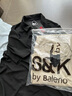班尼路（Baleno）S&K系列華夫格POLO衫男純色肌理感透氣休閑翻領(lǐng)短袖寬松大碼上衣 【華夫格】-黑#純色 XL 【肌理質(zhì)感 親膚透氣】 曬單實(shí)拍圖