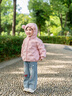巴拉巴拉童裝寶寶羽絨服男童女童連帽外套2025冬裝新款小熊上衣萌 夢幻粉60311-白鴨絨 100 （充絨量34g） 曬單實拍圖