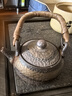 宇軒鎏金燒老巖泥粗陶蓋碗陶瓷壺家用蓋碗泡茶器復(fù)古功夫茶具 老巖泥梅花側(cè)把壺方形溫茶爐 曬單實拍圖