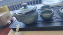 唐豐哥窯旅行茶具套裝一壺三杯戶外露營(yíng)便捷式快客杯手提功夫喝茶裝備 花邊茶盤+哥窯荷韻旅行茶具 曬單實(shí)拍圖