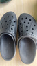 crocs卡駱馳洞洞鞋貝雅卡駱班輕便耐磨一腳蹬休閑鞋|205089 黑色/白色-066 41 /42(260mm) 曬單實(shí)拍圖