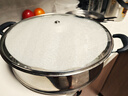 美廚（maxcook）玻璃蓋炒鍋蓋 304不銹鋼包邊煎鍋蓋火鍋蓋蒸鍋蓋32cm MCPJ9654 曬單實(shí)拍圖