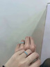 中國黃金（CHINA GOLD）S925銀青花瓷情侶戒指一對活口對戒飾品情人節生日禮物送女友老婆 青花瓷戒指-情侶一對+品牌禮盒 曬單實(shí)拍圖