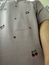 古今（GUJIN）睡裙女夏季2025新款純棉短袖薄款寬松中長款睡衣女家居服連衣裙 曬單實拍圖