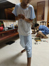 芬騰兒童睡衣男童2025年夏新品純棉短袖七分褲中大童家居服套裝 曬單實(shí)拍圖
