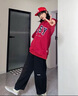 TGNS男生廓形工裝褲黑色衛(wèi)褲春季基礎(chǔ)休閑褲抽繩束腳褲子運(yùn)動(dòng)長褲 黑色 L 曬單實(shí)拍圖